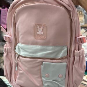 Bunny Edition Pastel Multi-Pocket Aesthetic Backpack