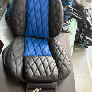 Luxury Car Seat Cover Cushion – Blue & Black