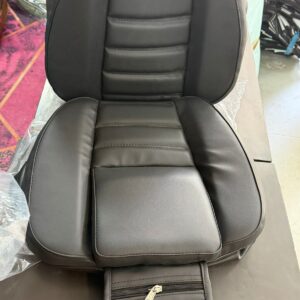 Premium Black Car Seat Cover Cushion with Storage Pocket